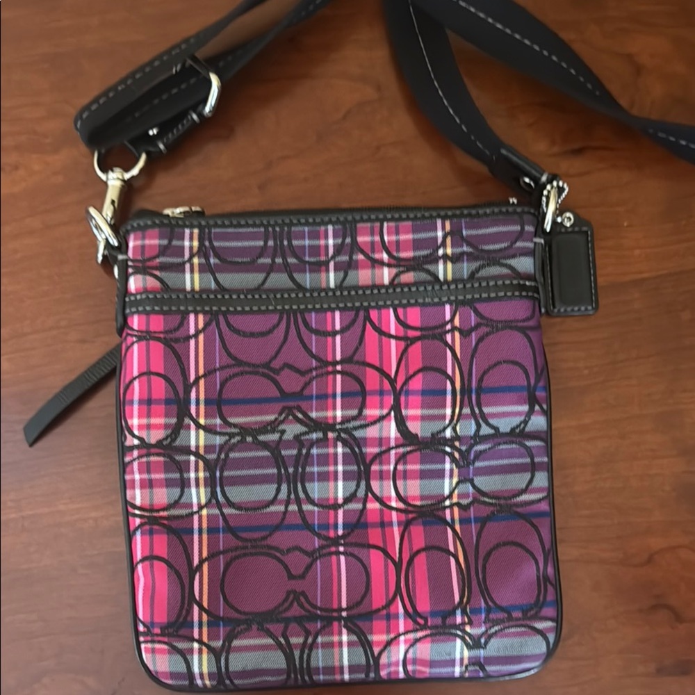 Coach Poppy Black, Purple and Pink Crossbody Bag - Picture 3 of 6